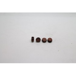 500 pastilles bois marron fonce 6x3 mm