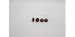 500 pastilles bois marron fonce 6x3 mm
