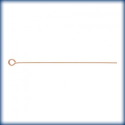 15 Clous a oeil 38mm Fil 0.50mm 1/20 14K Rose Gold Filled