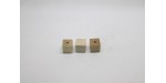500 cubes bois naturel 6 mm