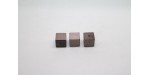 500 cubes bois marron clair 6 mm