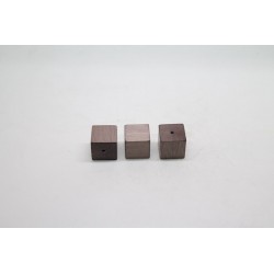 100 cubes bois marron clair 12 mm