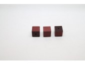 100 cubes bois marron 12 mm