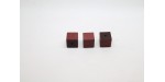 100 cubes bois marron 14 mm