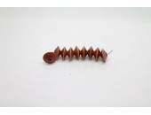 500 robolles bois noisette 8x4 mm