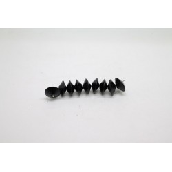 250 robolles bois noir 12x6 mm