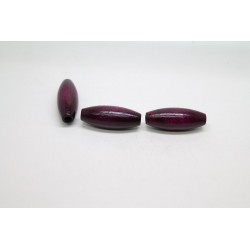 50 olives gros trou bois violet 15x40 mm
