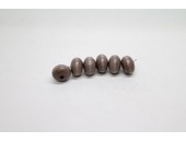 250 robolles gros trou bois marron clair 14x9.7 mm