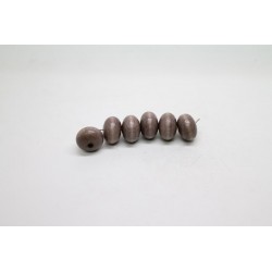 250 robolles gros trou bois marron clair 14x9.7 mm