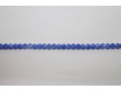 1200 perles verre bleu soie 4mm