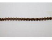 1200 perles verre bronze 3mm