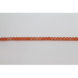 1200 perles verre orange fonce 3mm