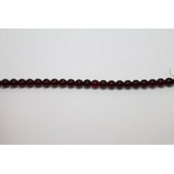 150 perles verre gris/rose soie 12mm