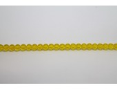 1200 perles verre jaune 3mm