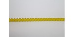 150 perles verre jaune 12mm