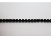 300 perles verre noir 8mm