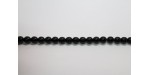 75 perles verre noir 14mm