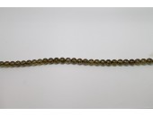 150 perles verre poude brun 10mm