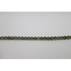 1200 perles verre poudre vert 3mm