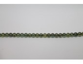 1200 perles verre poudre vert 4mm