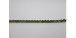 150 perles verre poudre vert 12mm