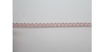 1200 perles verre rose soie 4mm