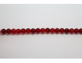 1200 perles verre rubis 3mm