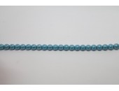 1200 perles verre turquoise 3mm