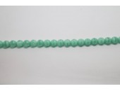 600 perles verre vert soie 6mm