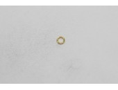1000 anneaux ronds dore 4mm / 0.70mm