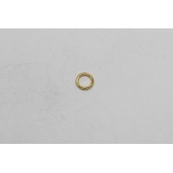 500 anneaux ronds dore 6mm / 1.00mm