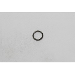 500 anneaux ronds black metal 8mm / 1.00mm