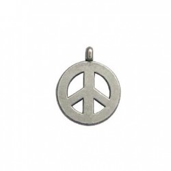 25 Peace and love 15mm argentes