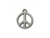 25 Peace and love 20mm argentes
