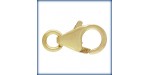 2 Mousquetons 10mm a anneau 1/20 14K Gold Filled