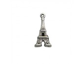 25 Tours Eiffel 10x20mm metal argente