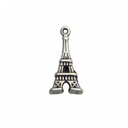 25 Tours Eiffel 10x20mm metal argente