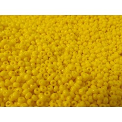 500 grs rocaille jaune opaque 5/0