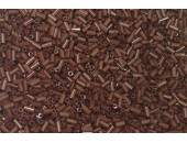 250 grs rocaille tube marron 5mm
