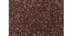 250 grs rocaille tube marron 5mm