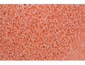 250 grs rocaille cristal / orange 9/0