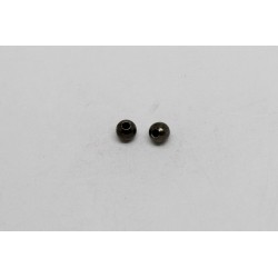 500 perles metal black metal 4 mm