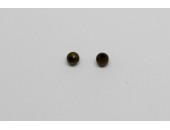 500 perles metal laiton antique 4 mm
