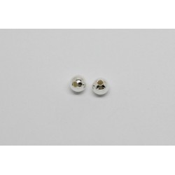 500 Perles metal argente 5 mm
