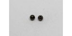 250 perles metal black metal 5 mm