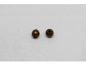 250 perles metal laiton antique 5 mm
