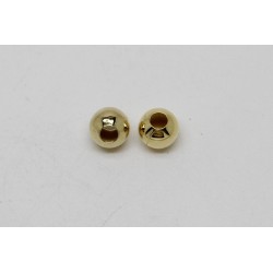 250 Perles metal dore 8 mm