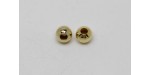 250 Perles metal dore 8 mm