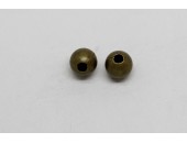 100 perles metal laiton antique 8 mm