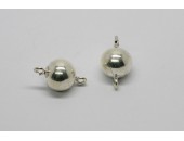 3 perles a anneaux 10mm ARGENT VERITABLE